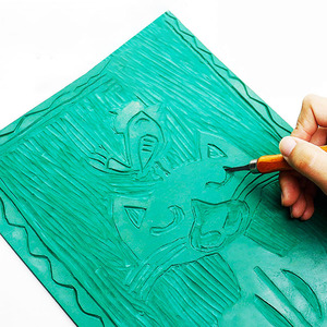 BESTLINE Kids Clay Engraving Board with Carving Tools for Creative Paper Cutting - Product Image 4