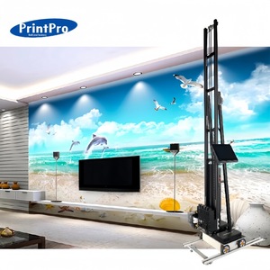 PrintPro 3D墙壁打印机垂直墙壁喷漆紫外喷墨机器人定制设计DX7卡片打印机柔性打印头