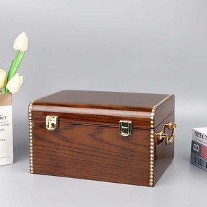 Sundo nhà máy bán buôn lớn bằng gỗ lưu trữ Hộp Tùy chỉnh Pet Quan Tài hộp gỗ xì gà thuốc lá bao bì hộp gỗ - Product Image 2