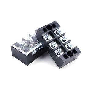 TB2503 25A 3P Pre Insulated Double Row <strong>Fixed</strong> Electrical Connectors Cable Screw Electric Barrier Strip <strong>Block</strong> TB <strong>Terminal</strong> <strong>Block</strong> - Product Image 2
