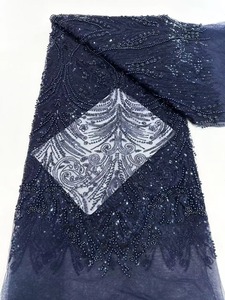 奢华手工珠子蕾丝面料亮片蕾丝面料<span class=keywords><strong>2025</strong></span>高品质蕾丝