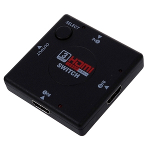 4K 3 <strong>Input</strong> <strong>1</strong> <strong>Output</strong> Mini 3 Port Switch 3X1 VIdeo <strong>Switcher</strong> 3 in <strong>1</strong> Out <strong>Splitter</strong> Box Selector for DVD HDTV PS5