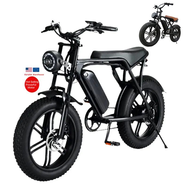 미국 eu 창고 250w 500w 750w 1000w ebike 지방 타이어 자전거 e elektrische fiets elektrische fatbike v8 ouxi 전기 자전거