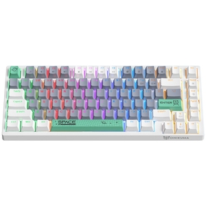 100% probado OEM G52 82 teclas RGB iluminación Teclado mecánico con cable para juegos de negocios tipo ordenador interruptor marrón
