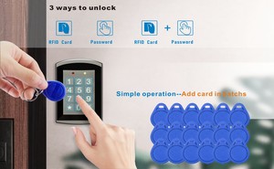 Günstige Standalone-RFID-Kartenleser Sicherheit Zugangs kontrolle Tür Tastatur 125kHz Tor NFC Tür Gegensprechanlage - Product Image 3