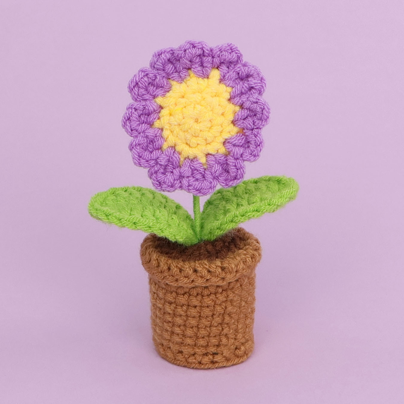Bassin en laine violet-daisy-super mini petit