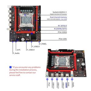PANDL X99 MATX Desktop-Gaming-Mainboard Placa Madre Para Lga 2011-3 Unterstützt DDR3-RAM NVME-und SATA M2-Zweikanal-Speicher - Product Image 5