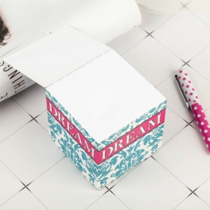 Cubo de papel personalizado de alta calidad, Impresión de logotipo personalizado, notas adhesivas, venta al por mayor - Product Image 1