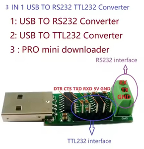 USB to Serial Port Multi-function Converter Module RS232 TTL CH340 SP232 IC WIN10 for Pro Mini STM32 AVR PLC PTZ Modubs - Product Image 5