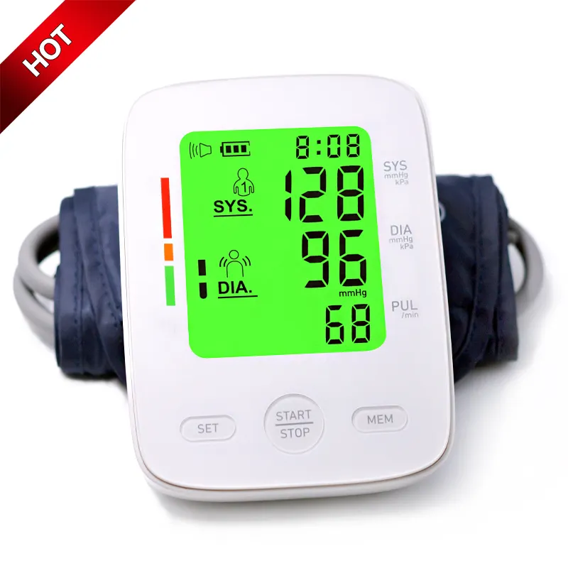 Prodotto sanitario domestico Monitor automatico intelligente della pressione sanguigna BPM monitoraggio del dispositivo medico del sangue