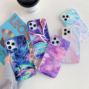 เครื่องพิมพ์ปรับแต่งโลโก้โทรศัพท์มือถือสำหรับ I Phone 6 7 8 Plus TPU,เคส iPhone 11Promax Se 10 IMD ลายหินอ่อนสีสันสดใสปี2021 - Product Image 1