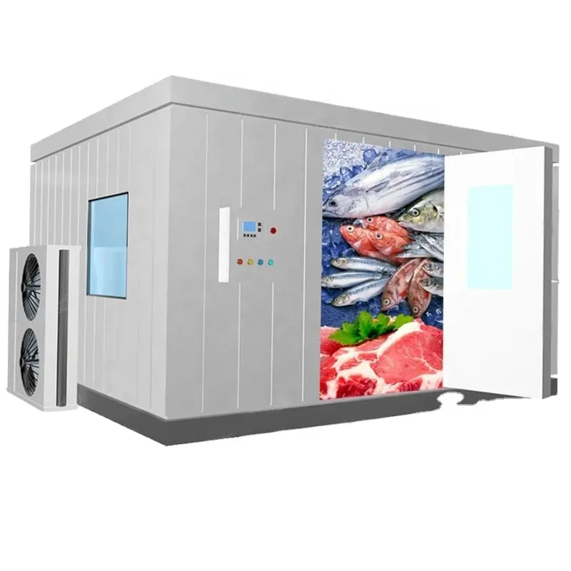 Cámara frigorífica tamaño pequeño precio cámara frigorífica refrigerada para Carnes y Mariscos