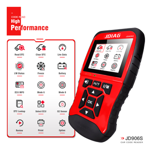 JDiag JD906S lettore di codici di nuova generazione strumenti di diagnostica automatica OBD2 strumento di scansione con I/M modalità di prontezza 6, modalità 8 - Product Image 2