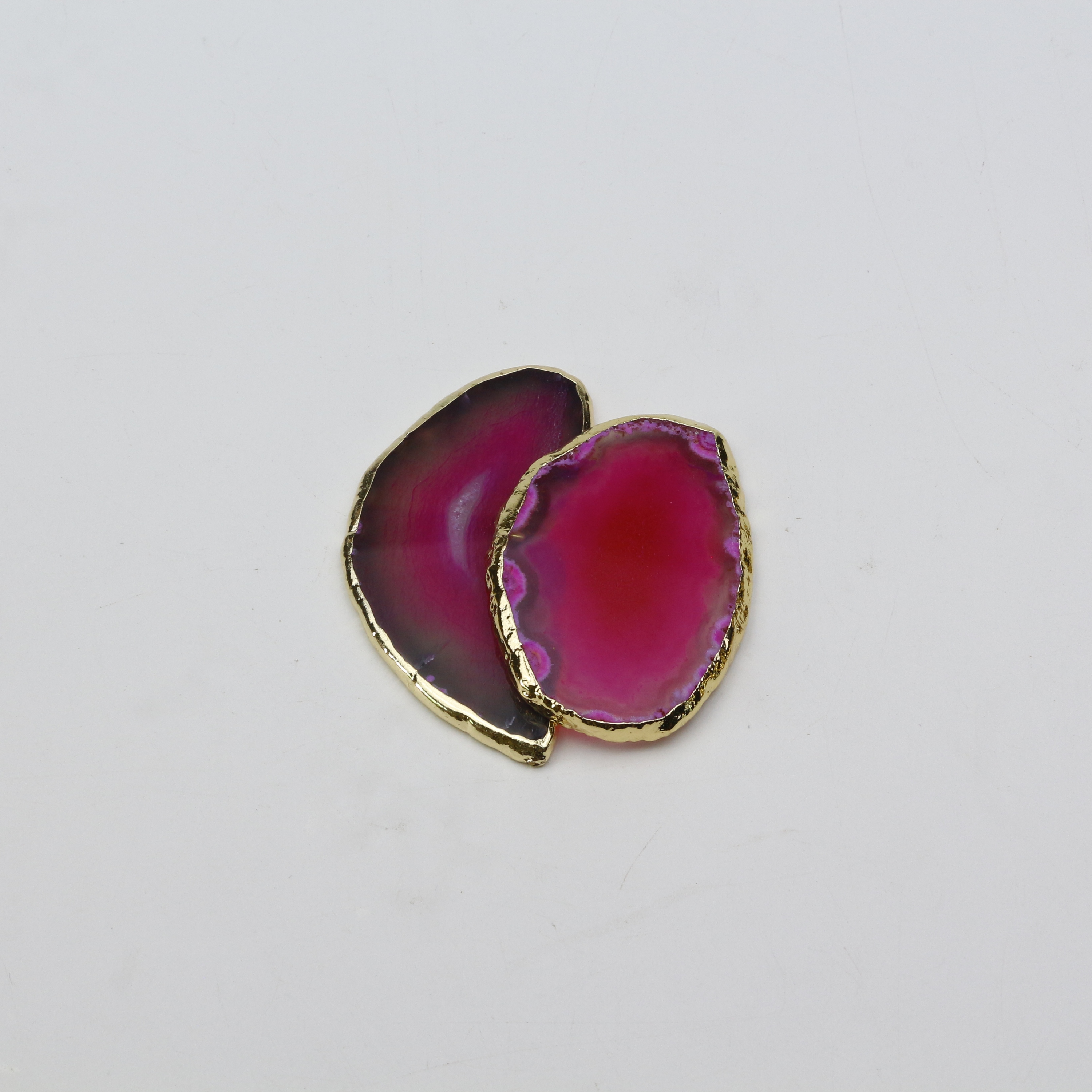 E4# Agate rose irrégulière