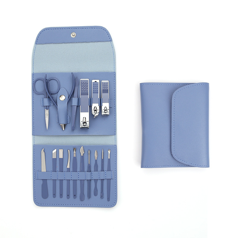Bleu foncé 16 pièces ensemble