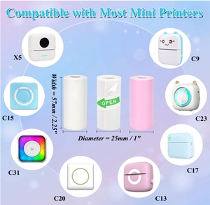 13卷迷你打印纸热敏打印机不干纸Phomemo M02 T02 C9 C15 C17 X5迷你打印机热敏不干纸 - Product Image 3