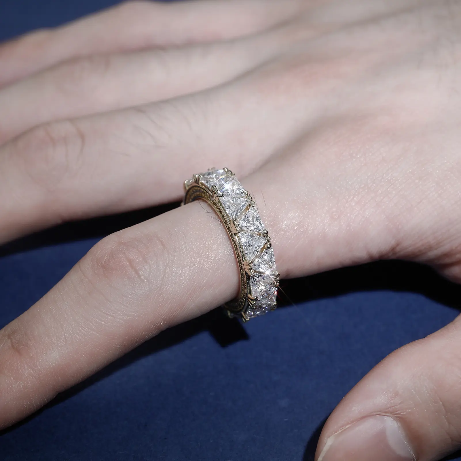 여자 힙합 반지와 지르콘 약혼 반지 발렌타인 데이 선물