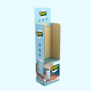 Mostrador de cartón personalizado Pdq Display Box Pos Pop Mart Soporte de exhibición de cartón de papel con gancho para cosméticos - Product Image 2