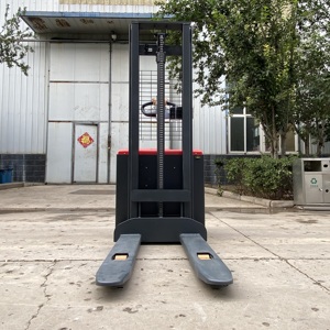 Fábrica al por mayor 1 tonelada 1,5 toneladas apilador elevado Material transporte plataforma semiautomática apilador de contenedores - Product Image 5