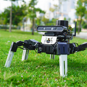 18 DOF Muto RS biyonik bionic pod robot ile 18 adet 35KG seri otobüs servolar Jetson NANO ahududu Pi 5 için ROS2 dayalı
