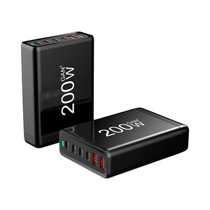 6 in 1 PD 45W DC 5V2.1A <strong>Multiple</strong> High <strong>Power</strong> Charger High <strong>Output</strong> 200W 4 Type C 2 <strong>USB</strong> Port GaN <strong>Usb</strong> C Charging Station - Product Image 1