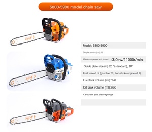 Yüksek güç ev taşınabilir zincir testereleri elektrikli benzin günlüğü testereleri sulama kesiciler ile bahçe kullanımı için uygundur - Product Image 6