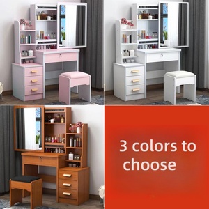 <strong>Dressing</strong> <strong>Table</strong> Modern Makeup <strong>Mirror</strong> <strong>with</strong> <strong>Storage</strong> Cabinet Bedroom Computer Desk Minimalist Net Red New