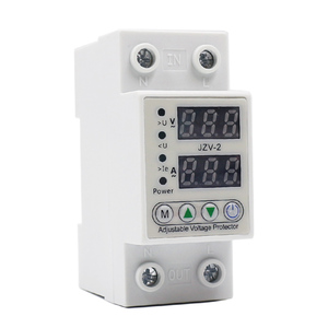 Factory Price Din Rain Over Current <strong>Voltage</strong> Protector Device AC 1-63A 220V 230V Adjustable <strong>Voltage</strong> Regulator - Product Image 1