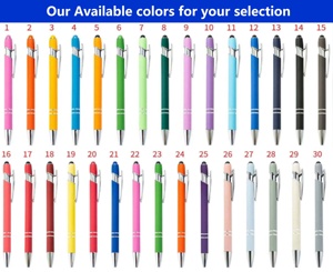 Promotion Advertising Gift <strong>2</strong> in 1 Multi Function Soft Touch Metal <strong>Pen</strong> <strong>Stylus</strong> Touch Screen Ballpoint <strong>Pen</strong> With Custom Logo - Product Image 2