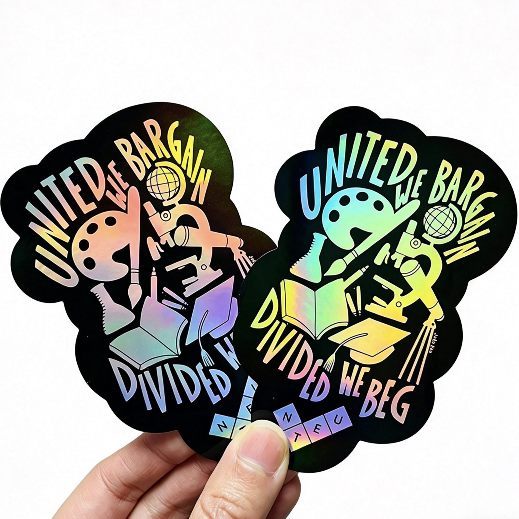 Pegatinas holográficas personalizadas