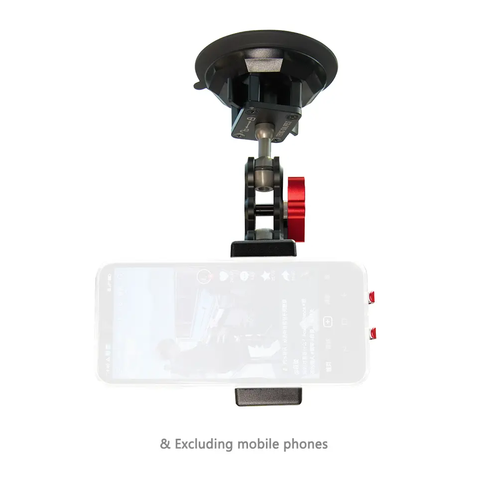 2024車用iPhone用ユニバーサルボールヘッドアーム付き携帯電話用の新しい車載吸盤電話ホルダー
