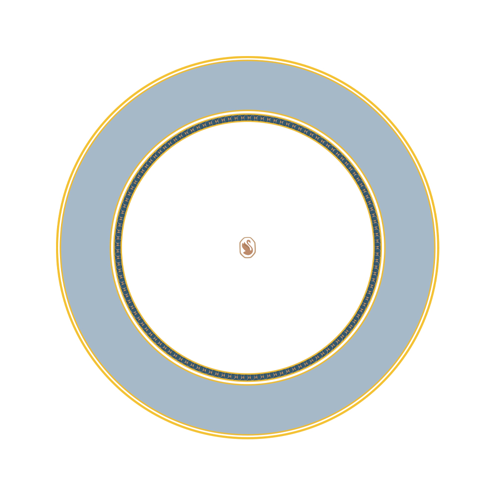 Or bleu 10,5 pouces