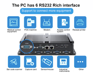 Hystou Industrial Mini PC con Core I7 4500U Unidad de sistema de computadora de escritorio sin ventilador Nuevos enchufes AU/US/EU - Product Image 2