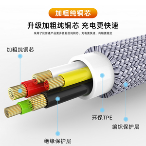 Nhà Máy Bán buôn tùy chỉnh 3M 5M 8m màu xám nylon bện 6A USB siêu nhanh sạc cáp dữ liệu cho Loại C s24ultra Android điện thoại - Product Image 5