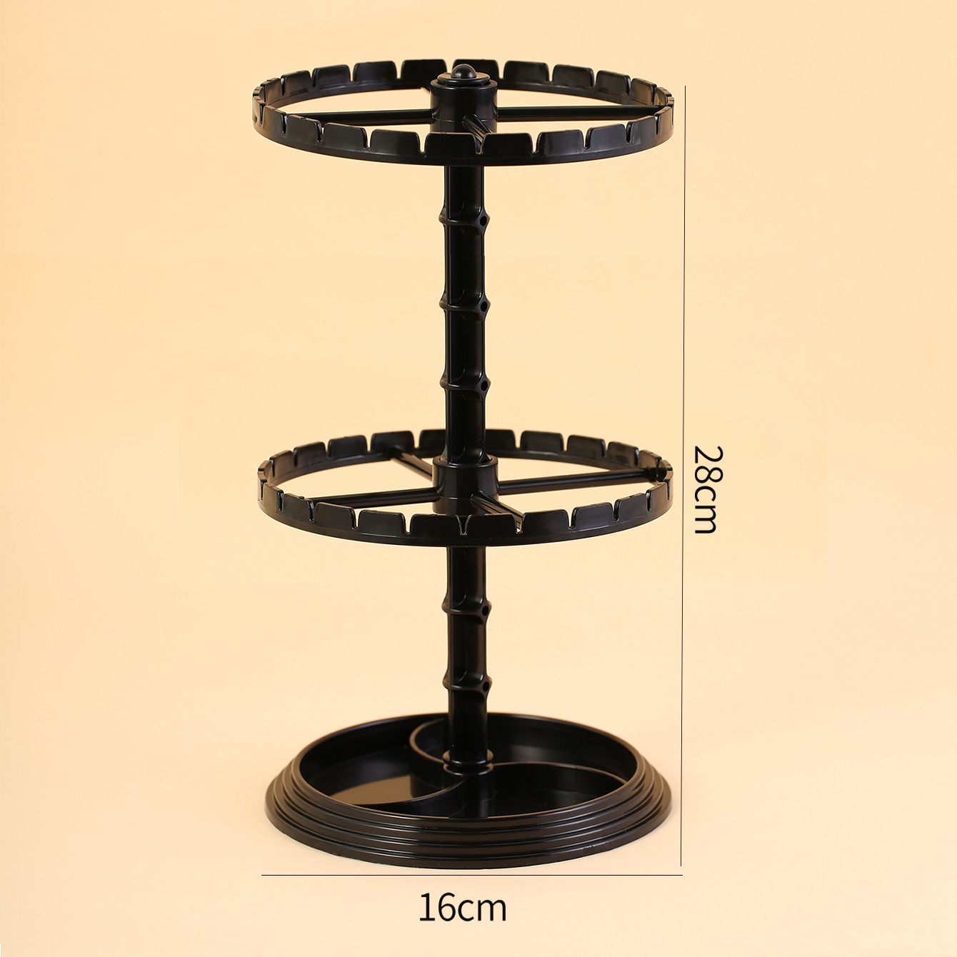 Black two-layer detachable hanging rack