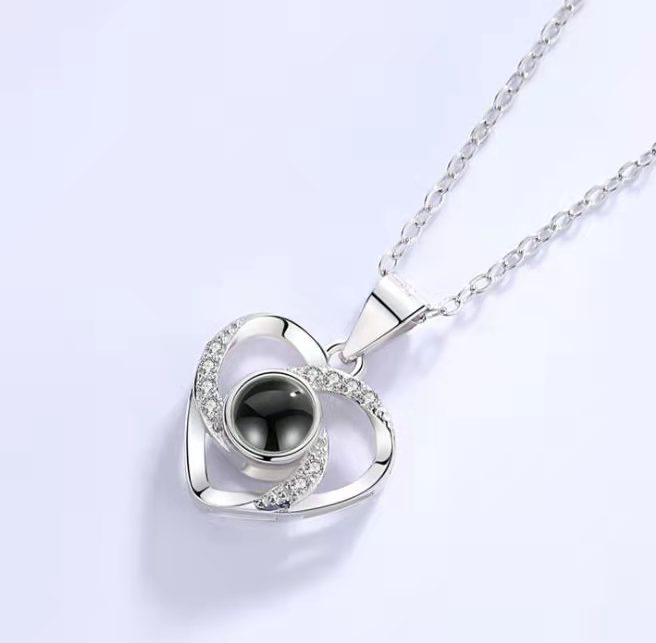 Trois et demi amour or blanc