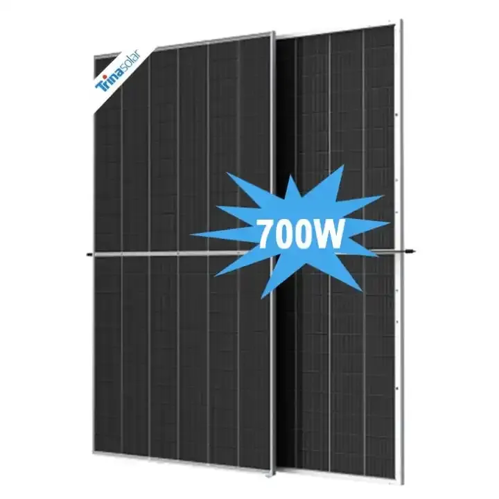 2024 ट्रिना 660W 670W 690W 695W 700W सौर पैनल घरेलू सौर ऊर्जा प्रणाली के लिए सबसे कम कीमत के साथ