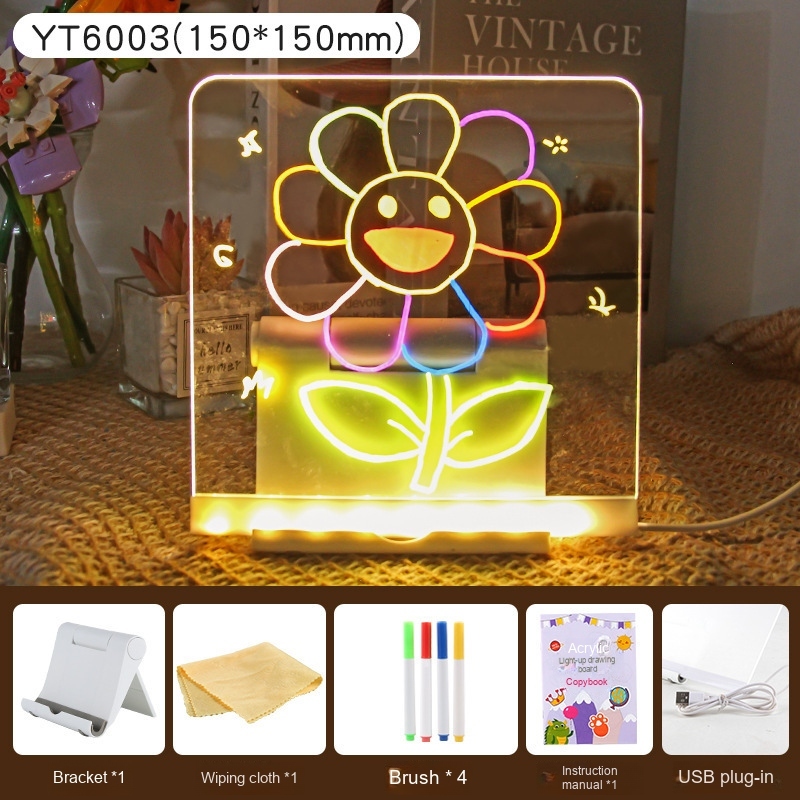 colorful YT6003 Graffiti Drawing Board, 4 Pens,