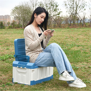 Depolama için plastik araba gövde Organize Bin katlanır kamp sandalyesi kutu - Product Image 2