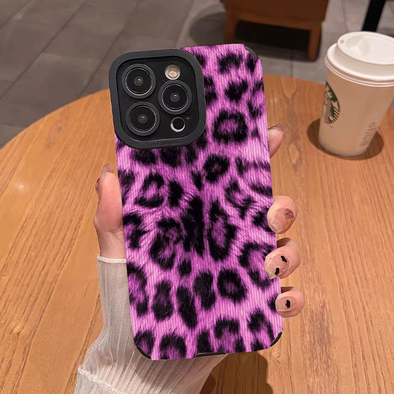 Vertical Stripe Fuchsia Leopard Print