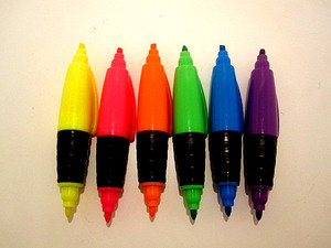 Penna evidenziatore personalizzata colori pastello scalpello punta evidenziatori pennarello 18 colori assortiti a base d'acqua asciugatura rapida - Product Image 5