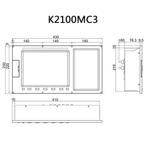 K2100MCi KND Serial <strong>Servo</strong> Bus KSSB <strong>CNC</strong> Controller of Milling Machine Maximum Number of Axes 6 Axis - Product Image 6