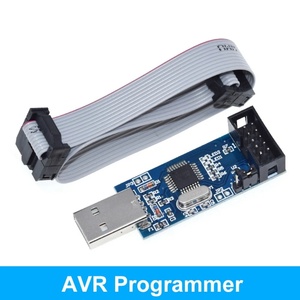 1 USBASP USBISP AVR-Programmierer USB ATMEGA8 ATMEGA128 ATtiny/CAN/PWM 10-poliges Kabel modul DIY 10-polige bis 6-polige Adapter platine