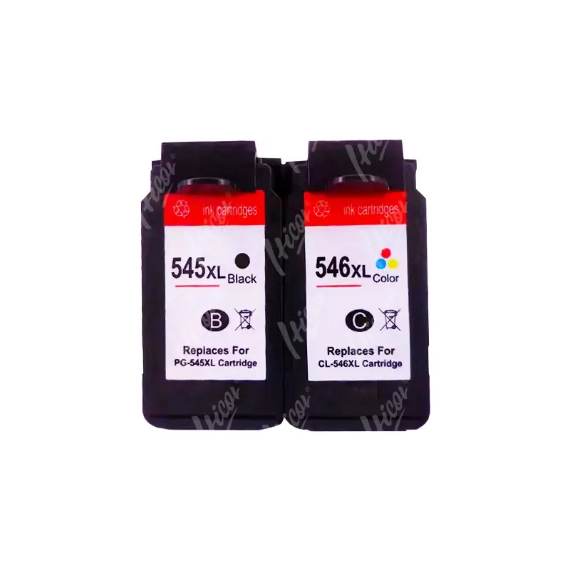 Remanufactured ink cartridges 545 546 with ink level office printing inkjet for Canon
