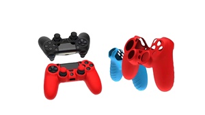 3 IN 1 di alta qualità controller grip custodia IN silicone skin per ps4 console controller di gioco - Product Image 4