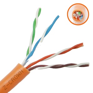 305m 4ペア23awg lanサプライヤーZ-Crown oem utp高速ネットワークイーサネット非シールドツイストペア (utp) カテゴリー6 cat6ケーブル - Product Image 1