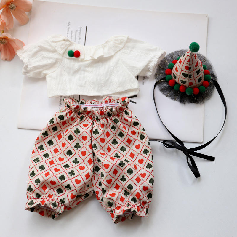 เซอร์คัส--สีดำและสีแดง - เสื้อผ้าหมีเลน่า ขนาด 30 ซม.