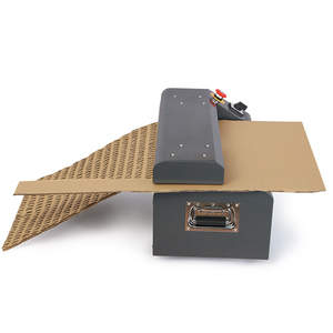 350mm Non Solution <strong>Recyclable</strong> Corrugated Cutting Small Cardboard Shredder Replacing Plastic Packaging Machine - Product Image 3