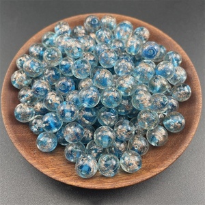 10pcs עגול אש10mm נייר זכוכית רופפים חרוזי רופף עבור מלאכת תכשיטי יהלומים
