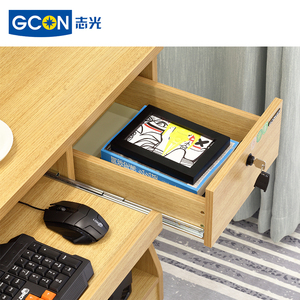 Wooden <strong>Computer</strong> Desk with Bookshelf Furniture Study Table for Home and Office - Product Image 6
